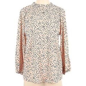 Adrianna Papell ruffle neck pleated knit top💕